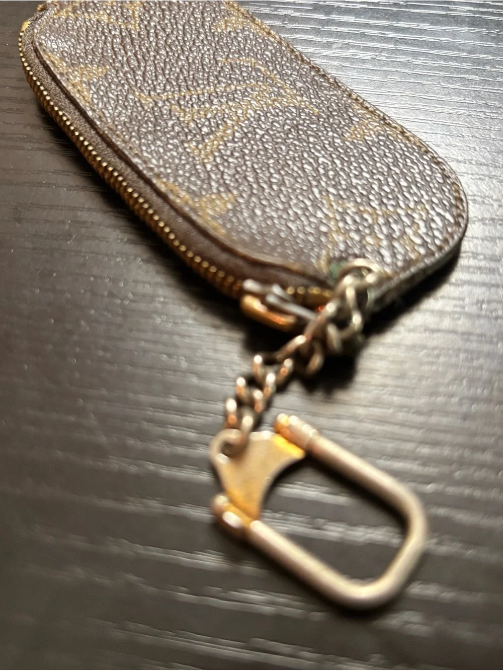 Rare Vintage Louis Vuitton Monogram Etui Crepia Coin & Key Pouch